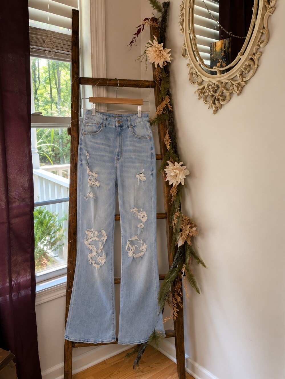 American Eagle Curvy Super High Rise Flare Jeans